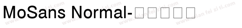 MoSans Normal字体转换